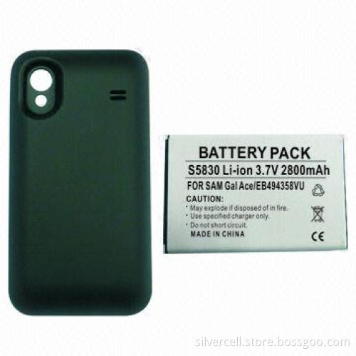 External Battery Cover for Samsung S5830 with PCB Protection Against Over-charging
